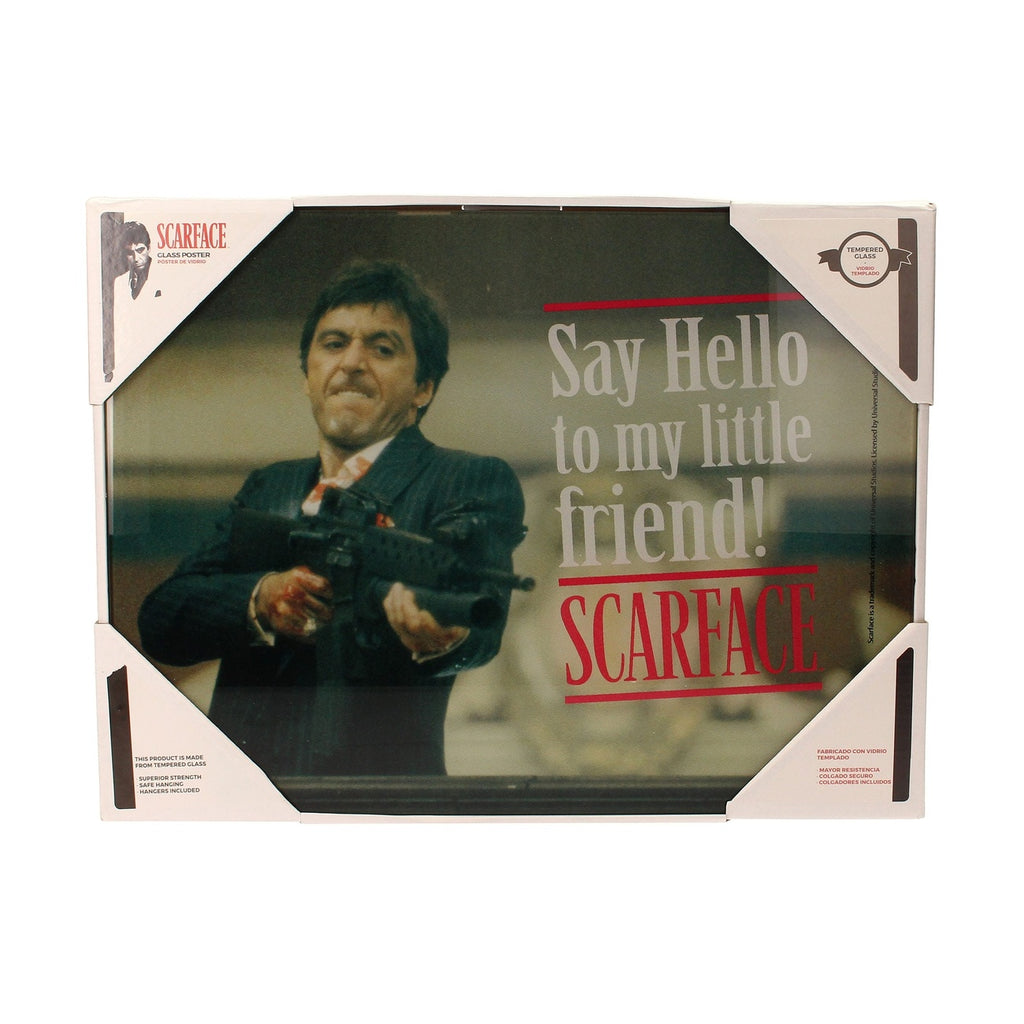 Productafbeelding Scarface Glaspaneel Say Hello 40 x 30 cm