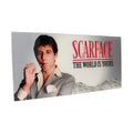 Productafbeelding Scarface Glasposter The World Is Yours (grijze achtergrond) 60 x 30 cm