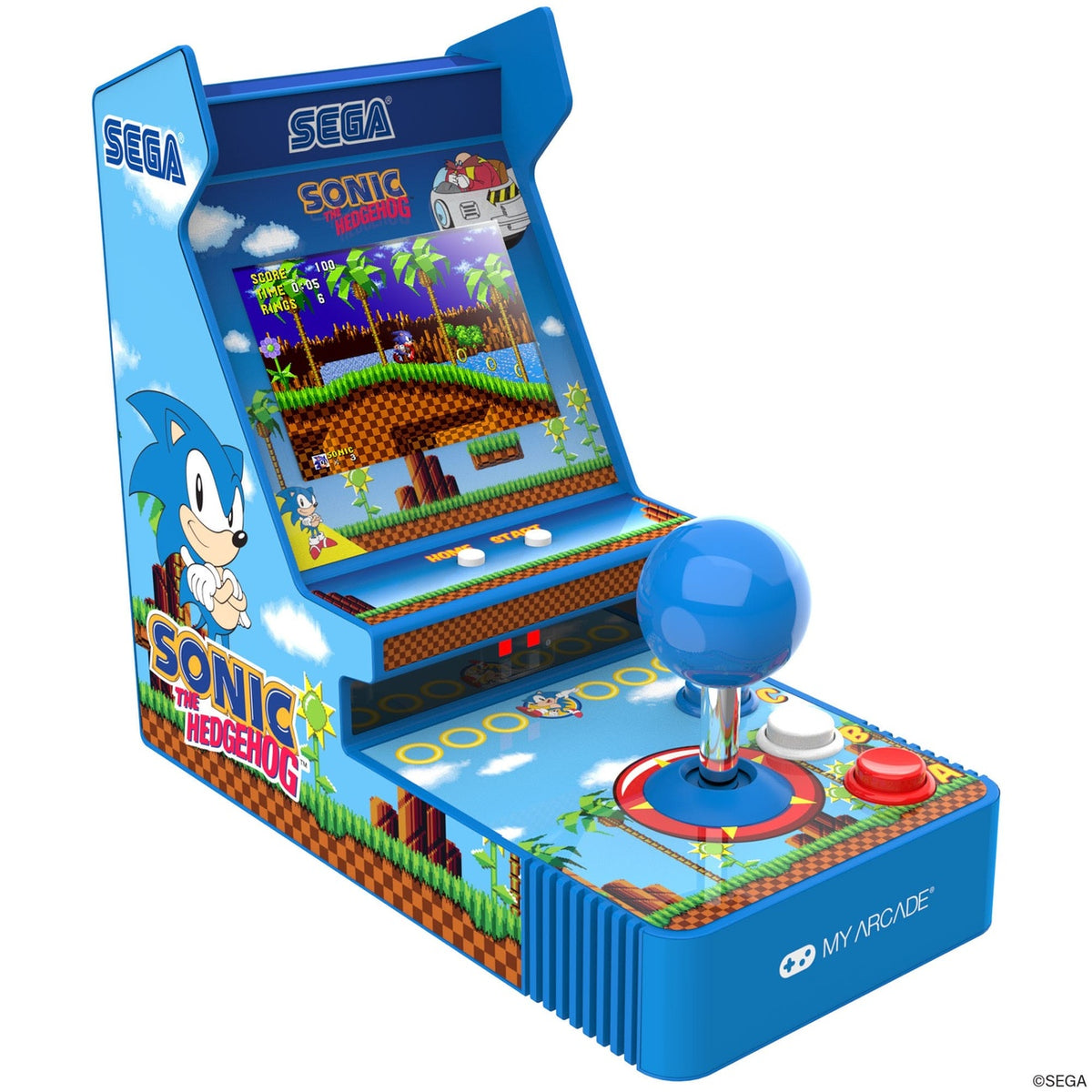 Productafbeelding Sonic The Hedgehog draagbare spelconsole Retro Arcade Joystick Player