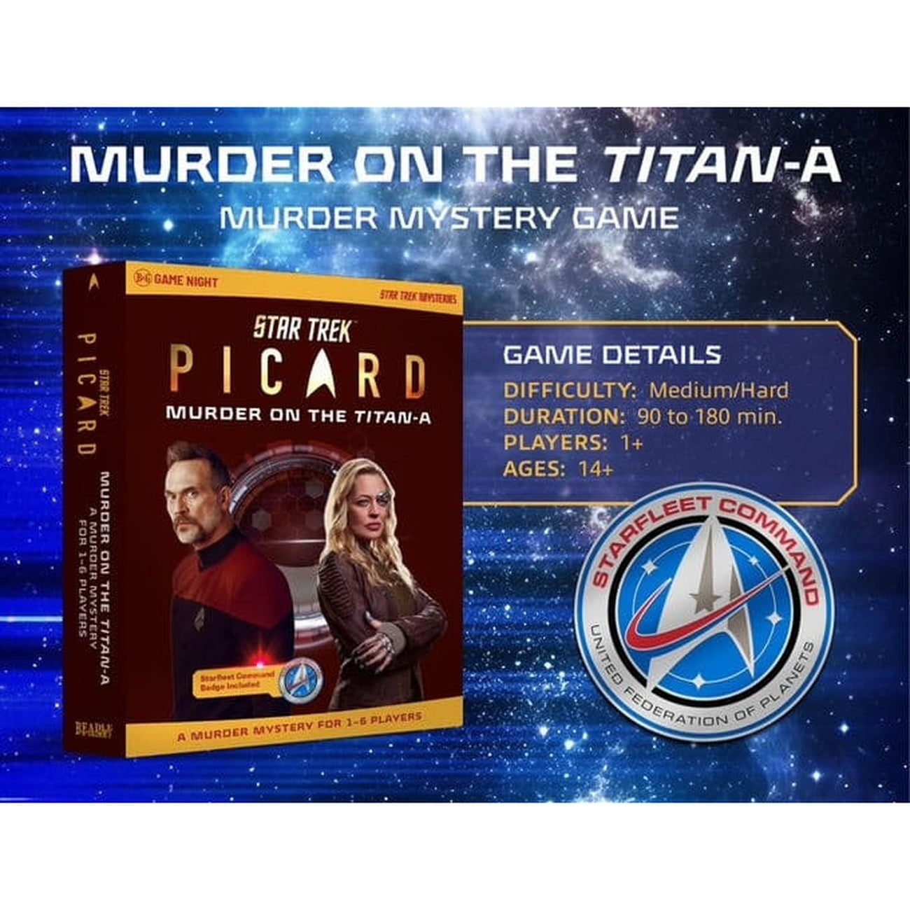 Productafbeelding Star Trek: Picard Murder Mystery Game Murder on the Titan-A *Engelse versie*