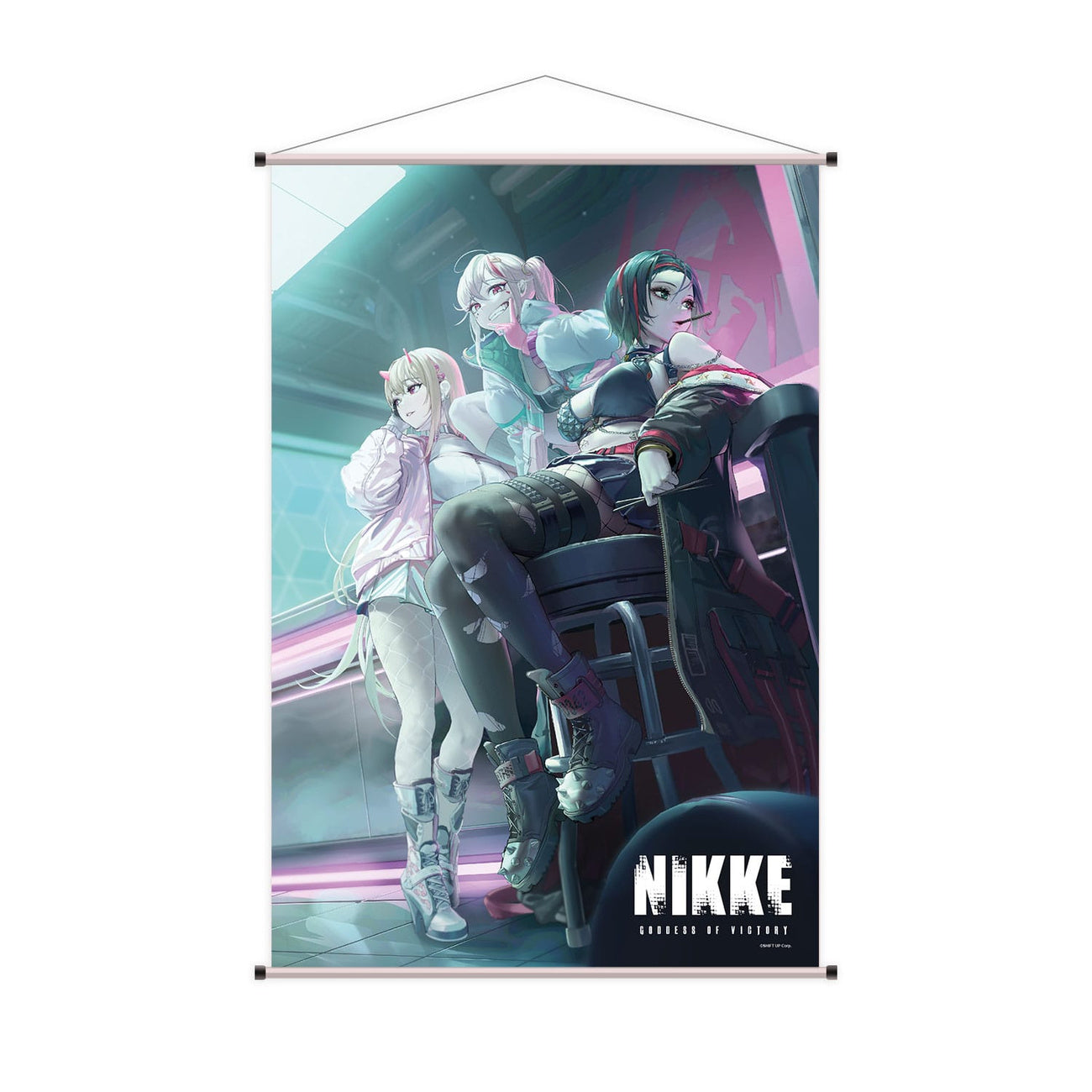 Product image Goddess of Victory: Nikke Wall Scroll Viper, Jackal & Crow 60 x 90 cm