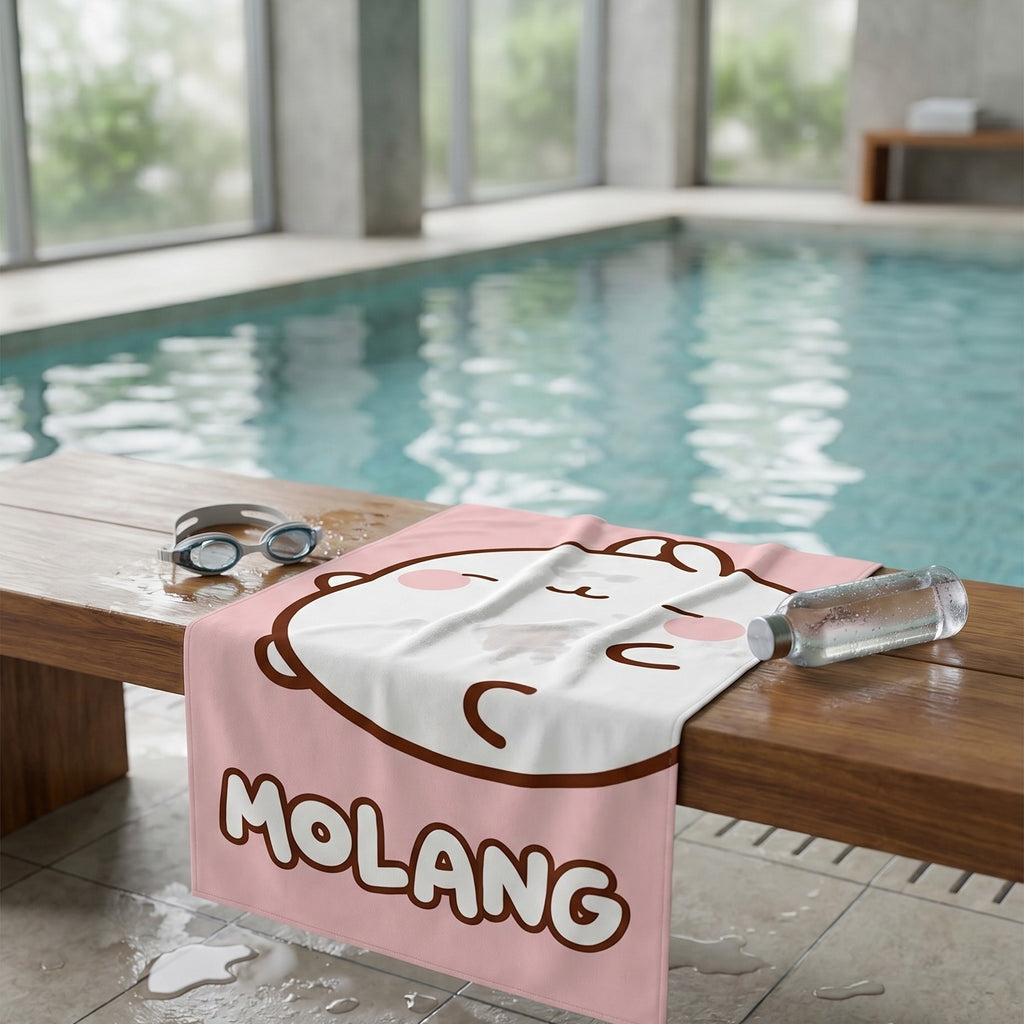 Productafbeelding Molang Handdoek Roze 150 x 75 cm