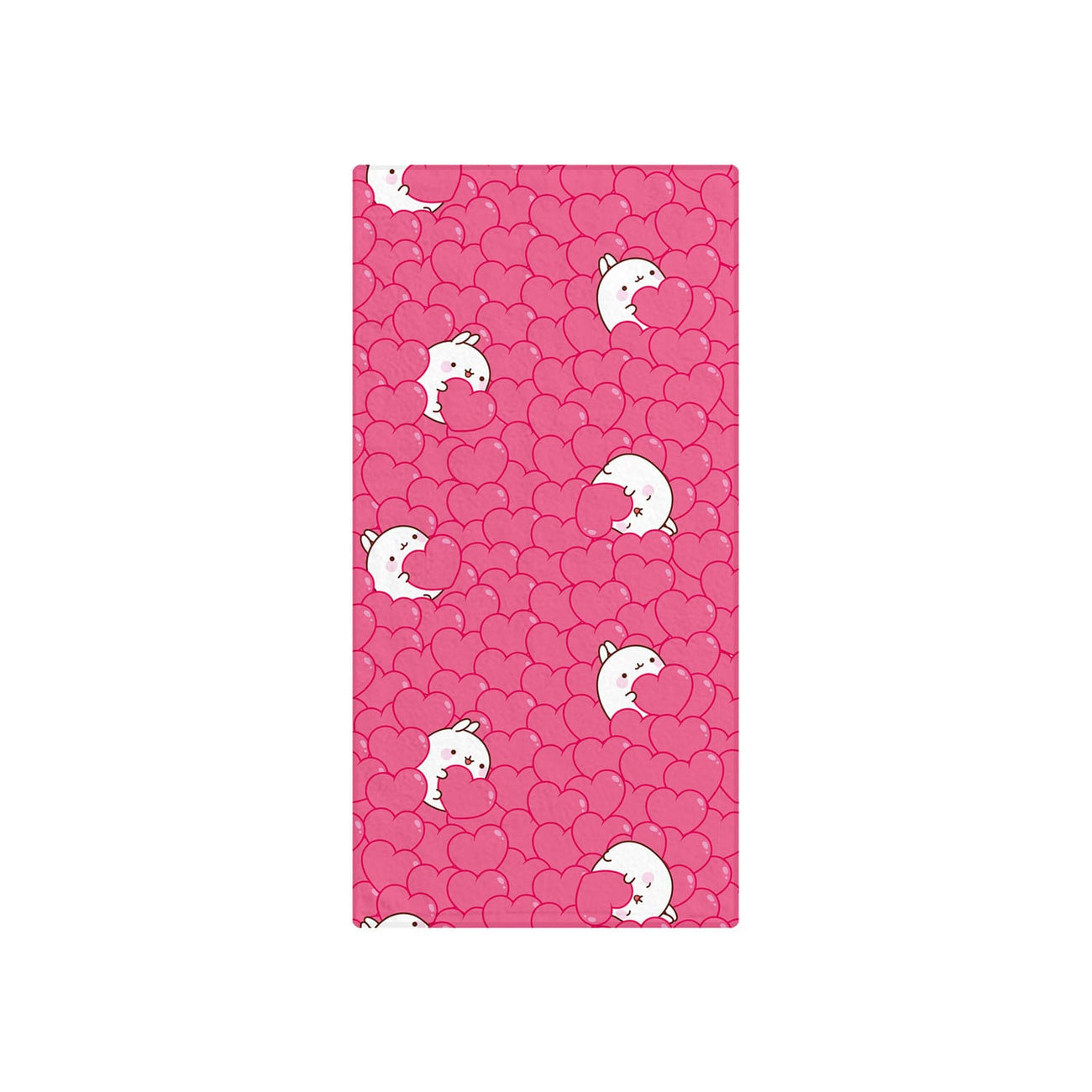 Productafbeelding Molang Handdoek Hearts 35 x 75 cm