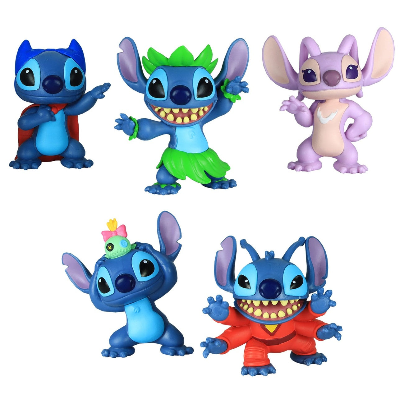 Productafbeelding Lilo & Stitch Minifiguren 5-pack Stitch Collectible Figure Set 7 cm