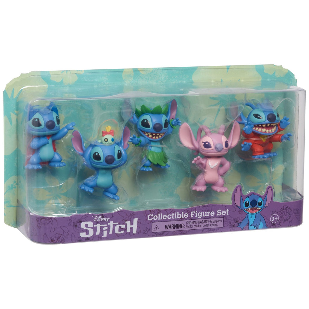 Productafbeelding Lilo & Stitch Minifiguren 5-pack Stitch Collectible Figure Set 7 cm