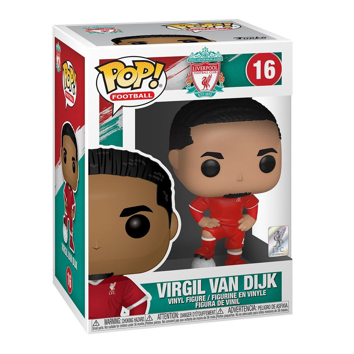 Productafbeelding Liverpool F.C. POP! Football vinyl figuur Virgil van Dijk 9 cm