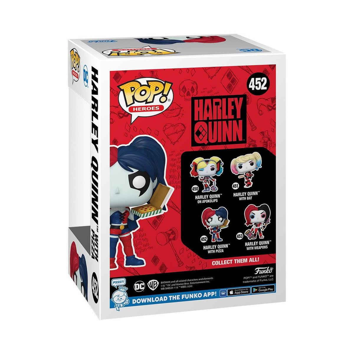 Productafbeelding DC Comics: Harley Quinn Takeover POP! Heroes vinyl figuur Harley with Pizza 9 cm