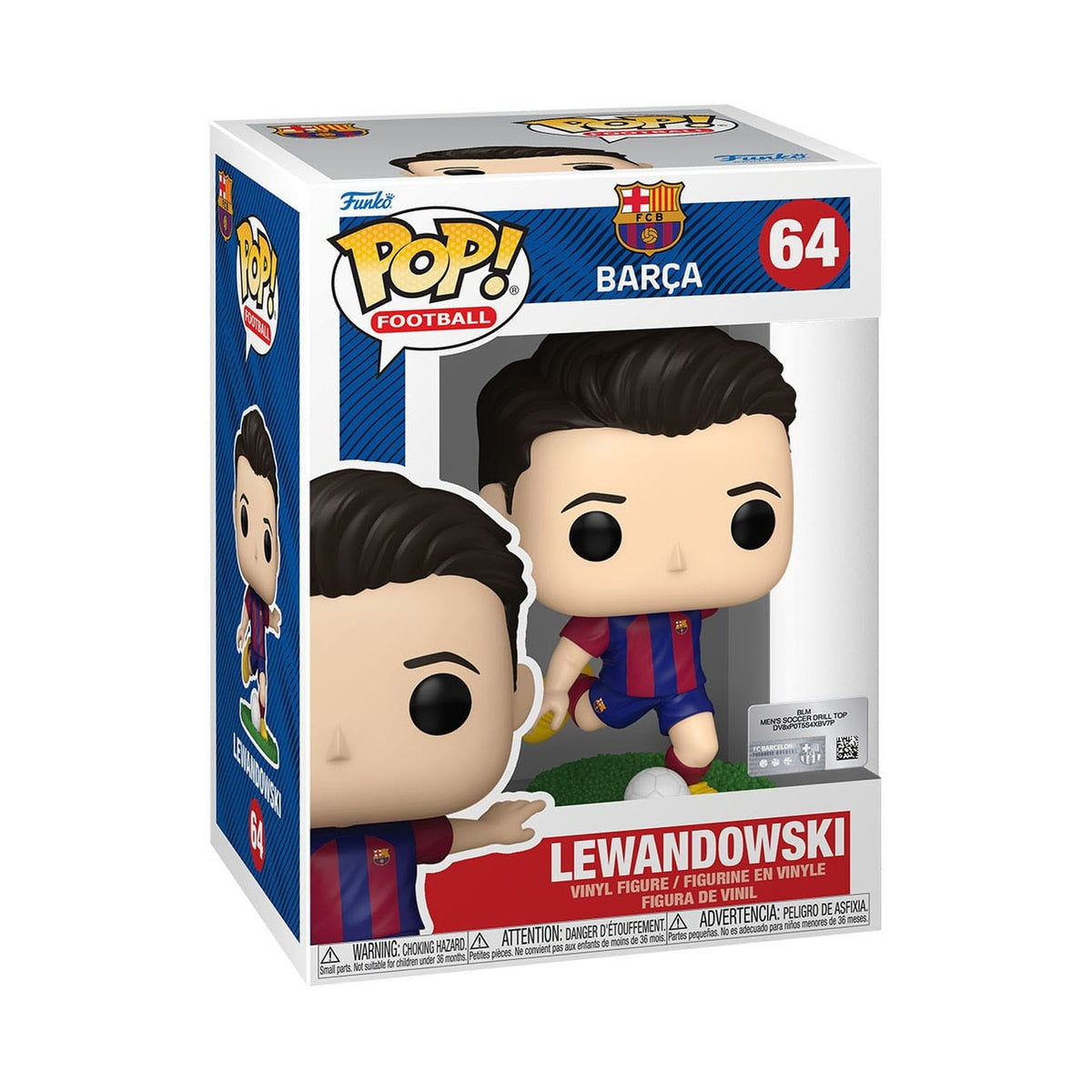 Productafbeelding EFL POP! Football Vinyl Figuur Barcelona - Lewandowski 9 cm
