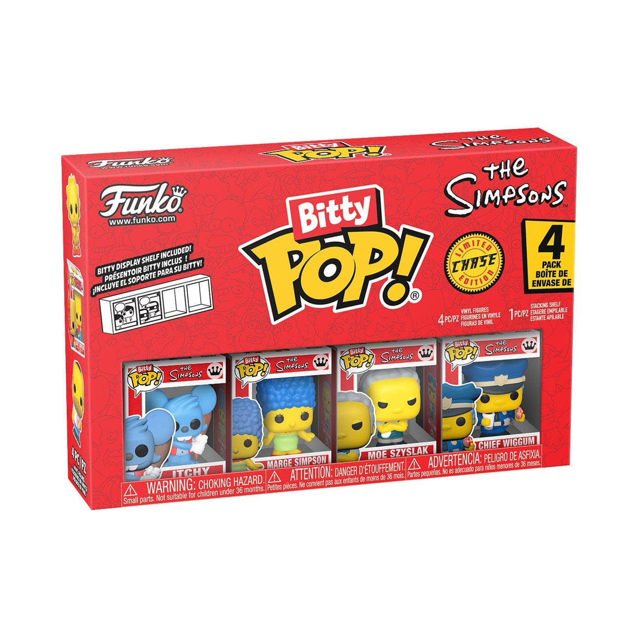 Productafbeelding The Simpsons Bitty POP! Vinyl Figuren 4-pack Series 2 2 cm