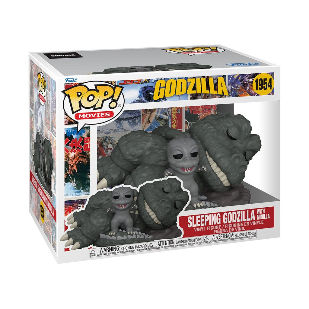 Productafbeelding Godzilla Super Sized POP! Movies vinylfiguur Sleeping Godzilla with Minilla 15 cm
