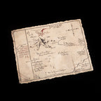 Productafbeelding De Hobbit artprint Thorin's Map 40 x 30 cm