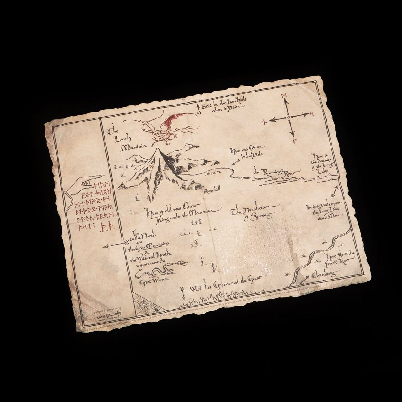 Product image The Hobbit Art Print Thorin's Map 40 x 30 cm