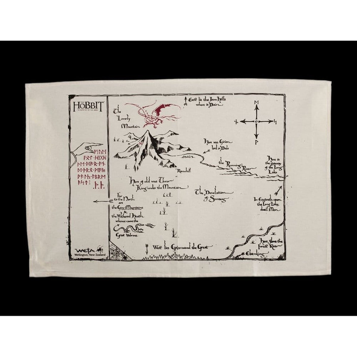 Product image The Hobbit Tea Towel Thorin's Map 72 cm