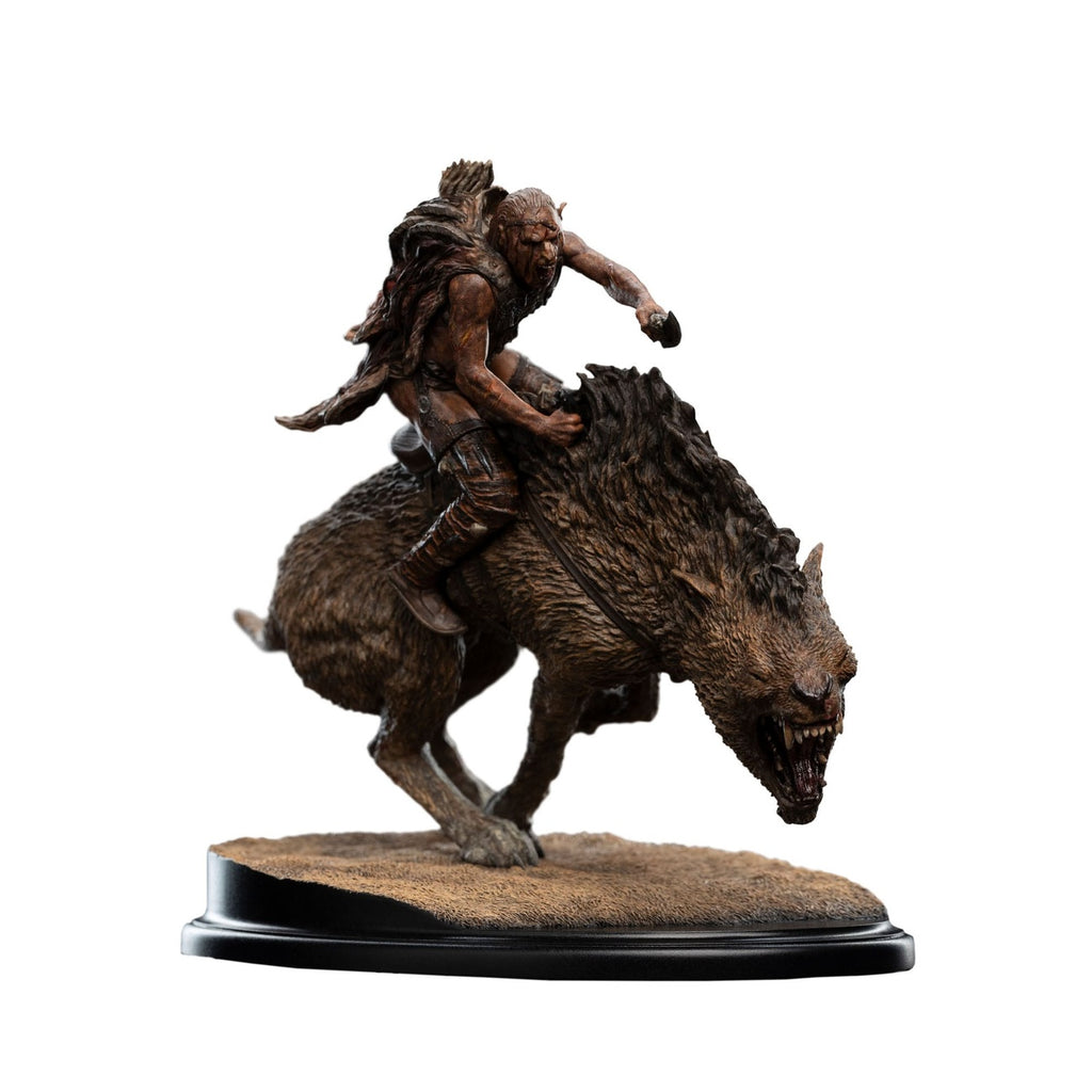 Productafbeelding In de Ban van de Ring mini statue Sharkû op Warg 18 cm