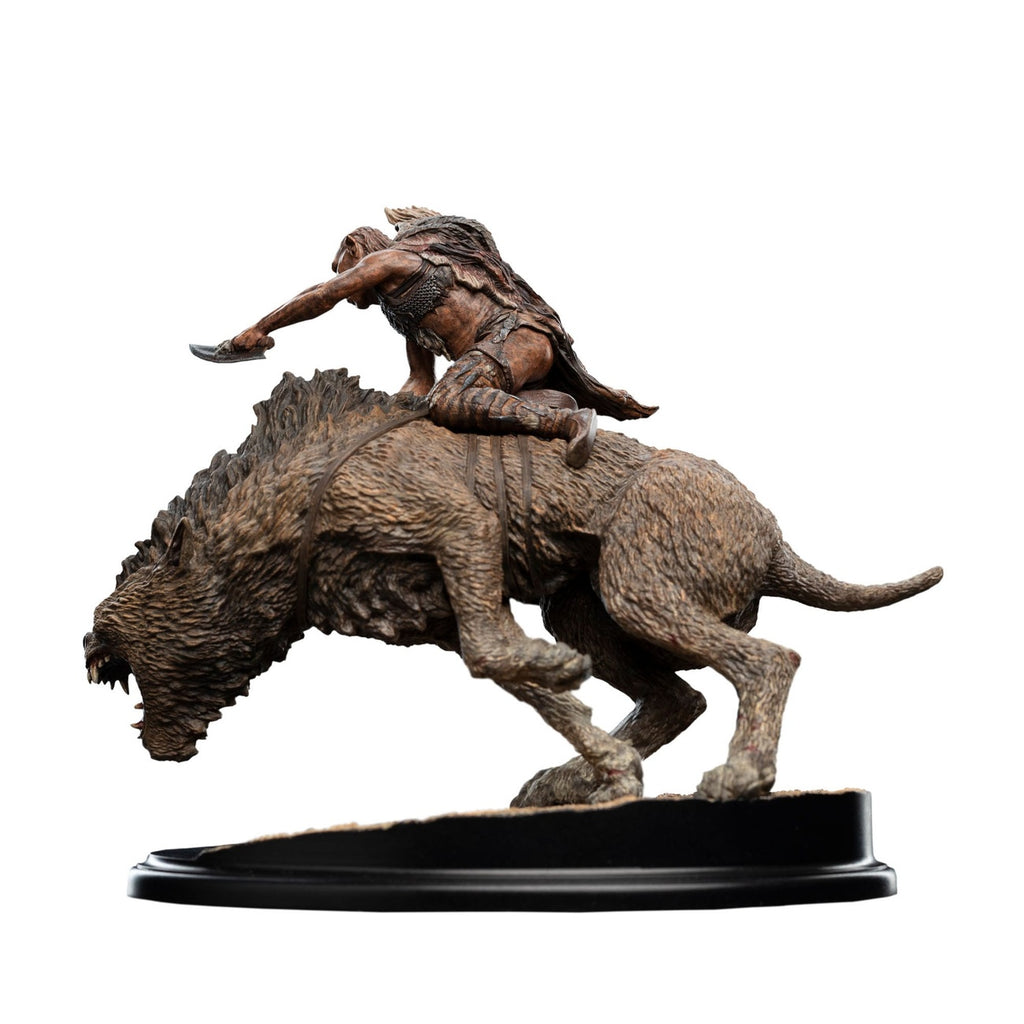 Productafbeelding In de Ban van de Ring mini statue Sharkû op Warg 18 cm