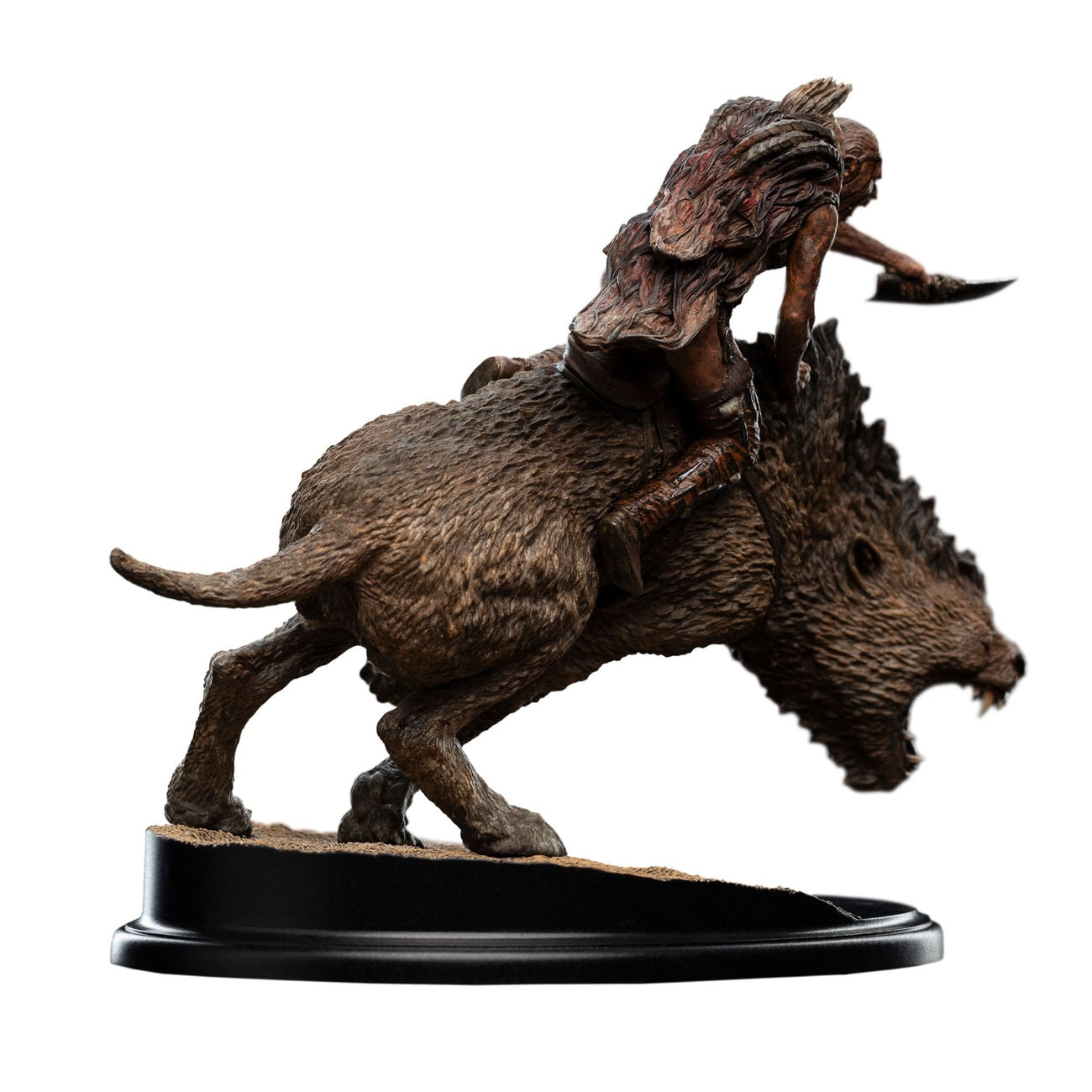 Productafbeelding In de Ban van de Ring mini statue Sharkû op Warg 18 cm