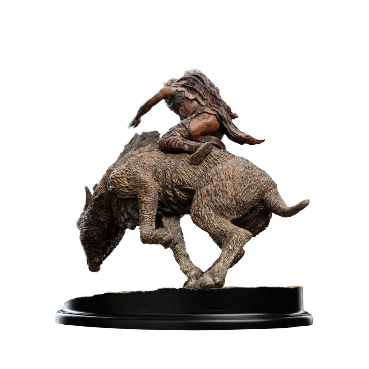 Productafbeelding In de Ban van de Ring mini statue Sharkû op Warg 18 cm