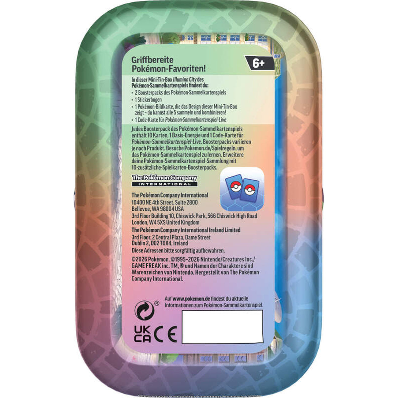 Productafbeelding Pokémon - Illumina City ruilkaarten mini-blikbox