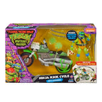 Productafbeelding Teenage Mutant Ninja Turtles: Mutant Mayhem Drive N Kick actiefiguur Leonardo & motor 11 cm