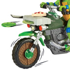 Productafbeelding Teenage Mutant Ninja Turtles: Mutant Mayhem Drive N Kick actiefiguur Leonardo & motor 11 cm