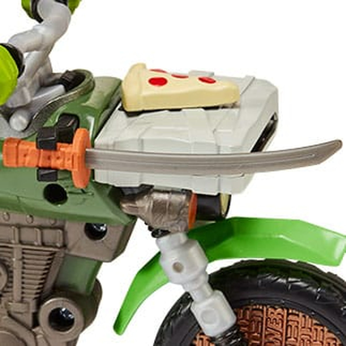 Productafbeelding Teenage Mutant Ninja Turtles: Mutant Mayhem Drive N Kick actiefiguur Leonardo & motor 11 cm