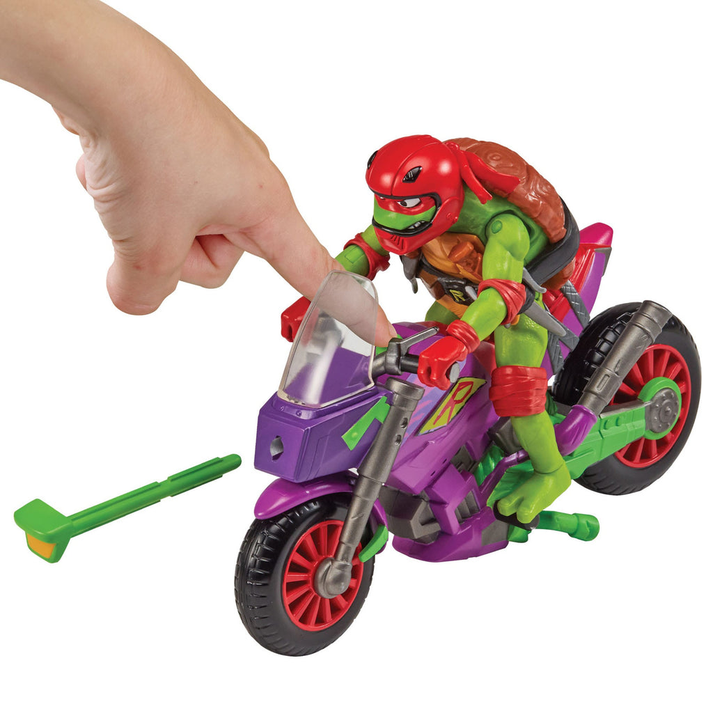 Product image Tales of the Teenage Mutant Ninja Turtles Action Figure with Vehicle Raphael & Purple Dragon 12 cm