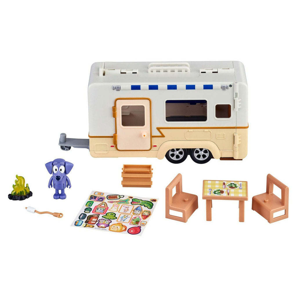 Productafbeelding Bluey Actiefiguur met Voertuig – Bluey Caravan