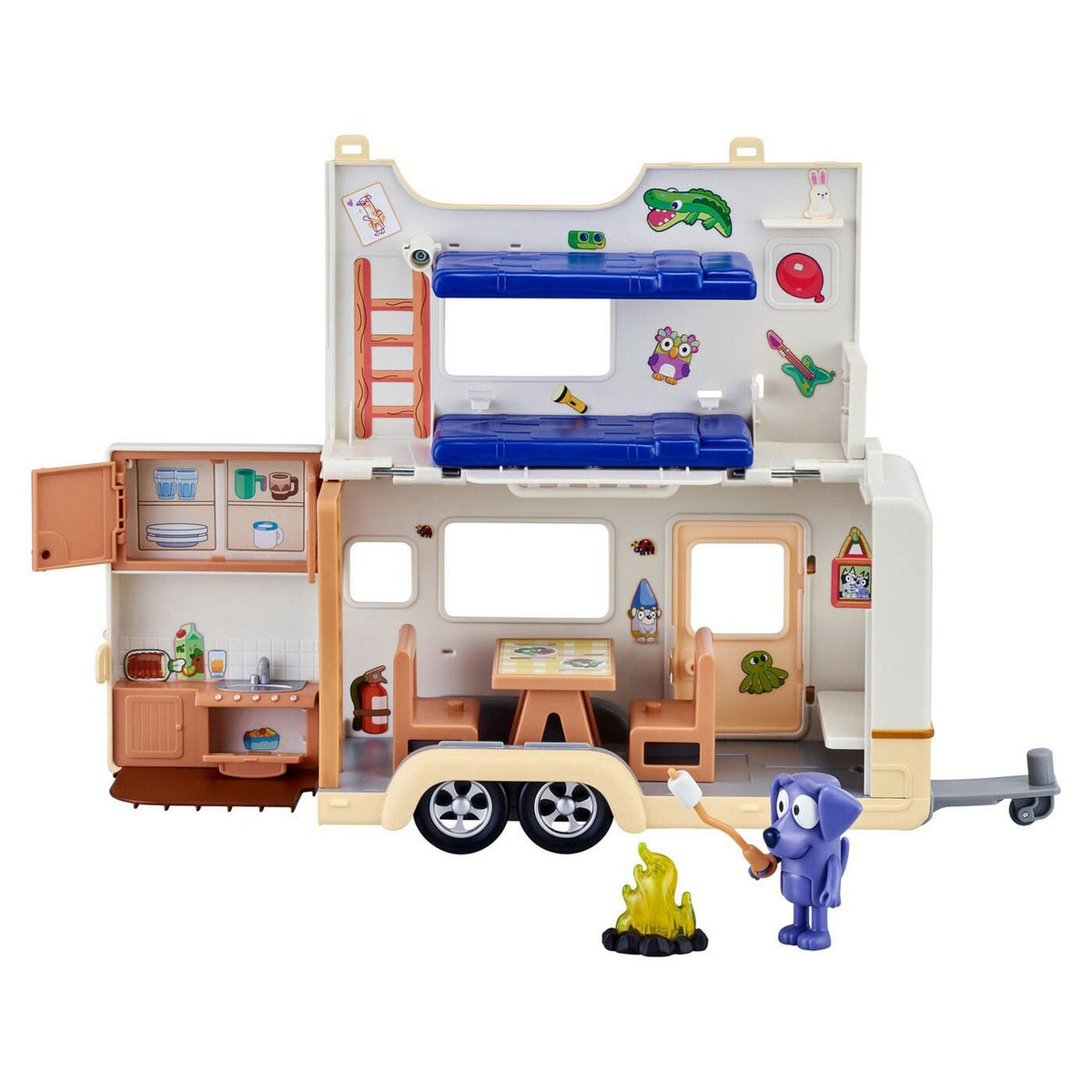 Productafbeelding Bluey Actiefiguur met Voertuig – Bluey Caravan