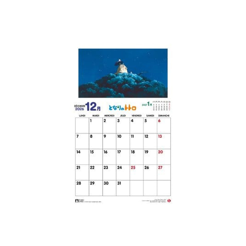 Productafbeelding Mijn buur Totoro Kalender 2026 *Franse versie*