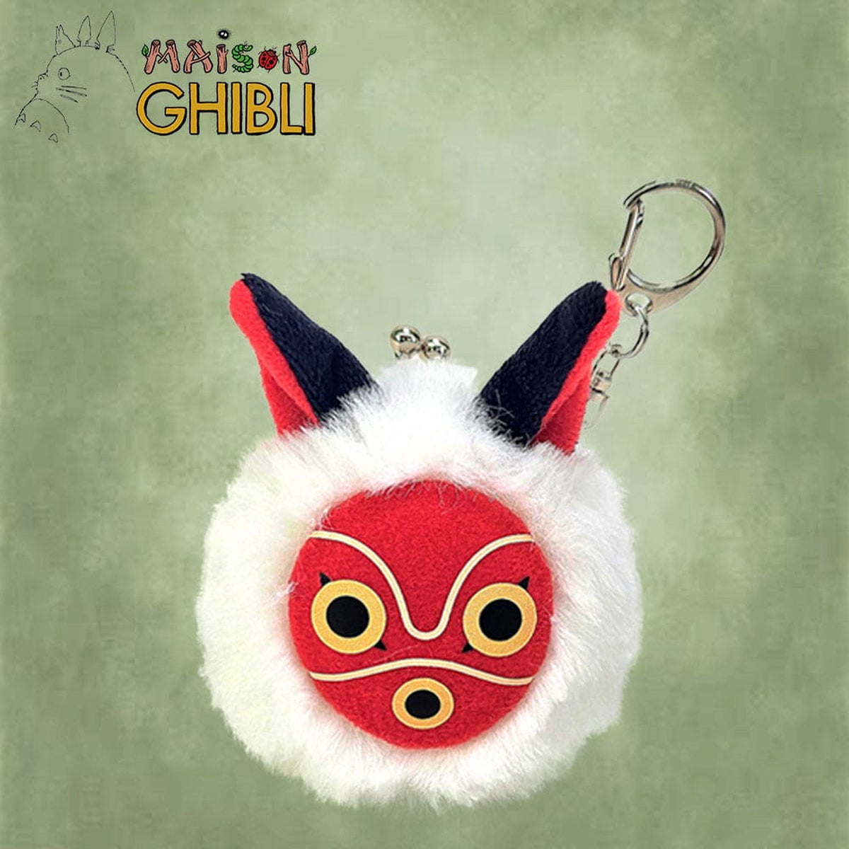 Productafbeelding Princess Mononoke Funwari Mini Pluche Muntportemonnee San's Masker