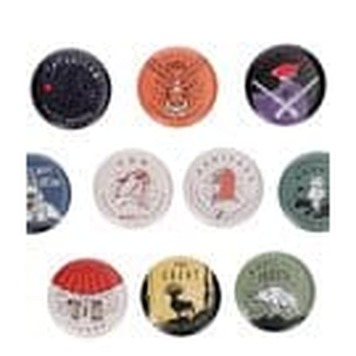 Productafbeelding Princess Mononoke Vintage Pin Buttons 6 cm Blind Box Assortiment (10)