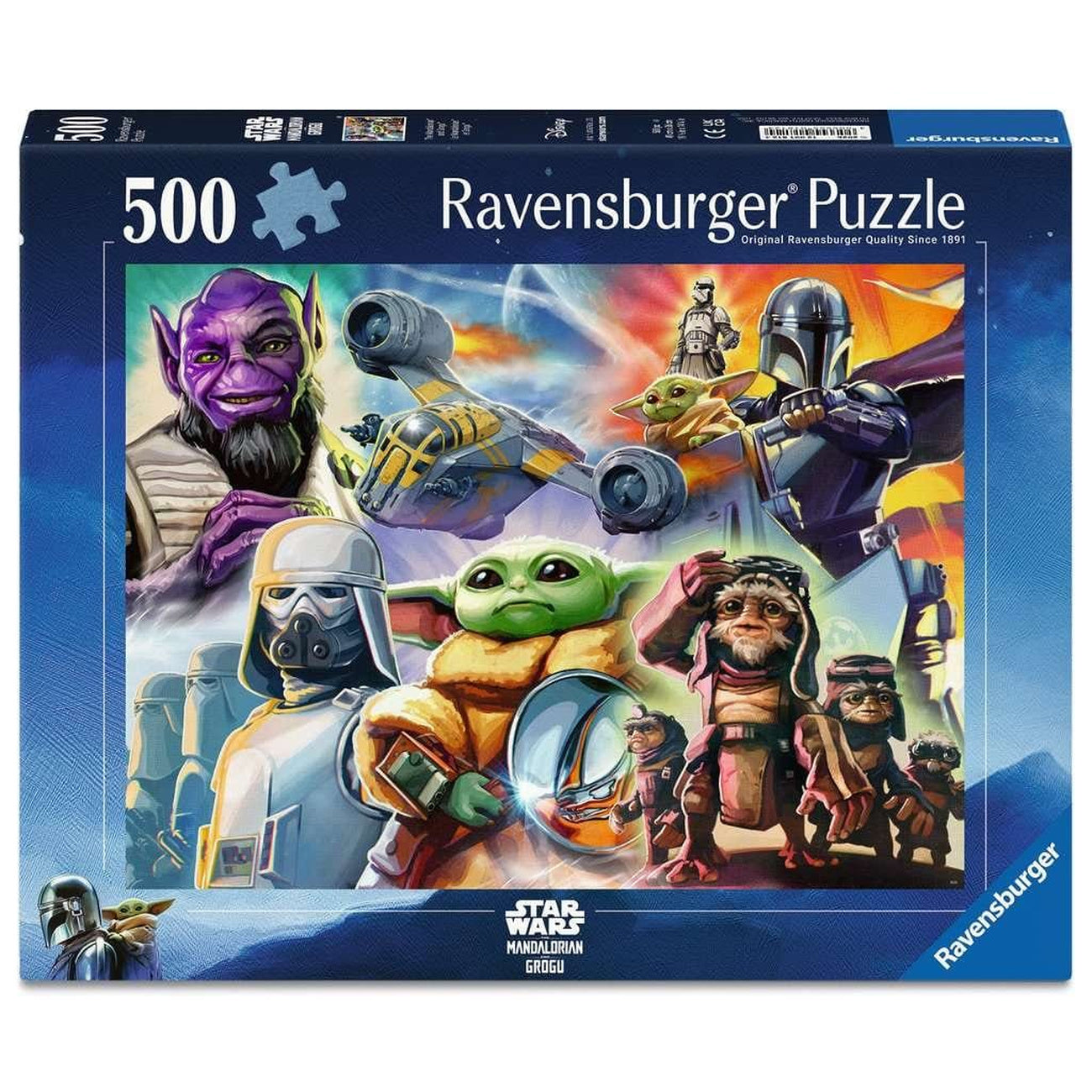 Productafbeelding The Mandalorian en Grogu puzzel (500 stukjes)