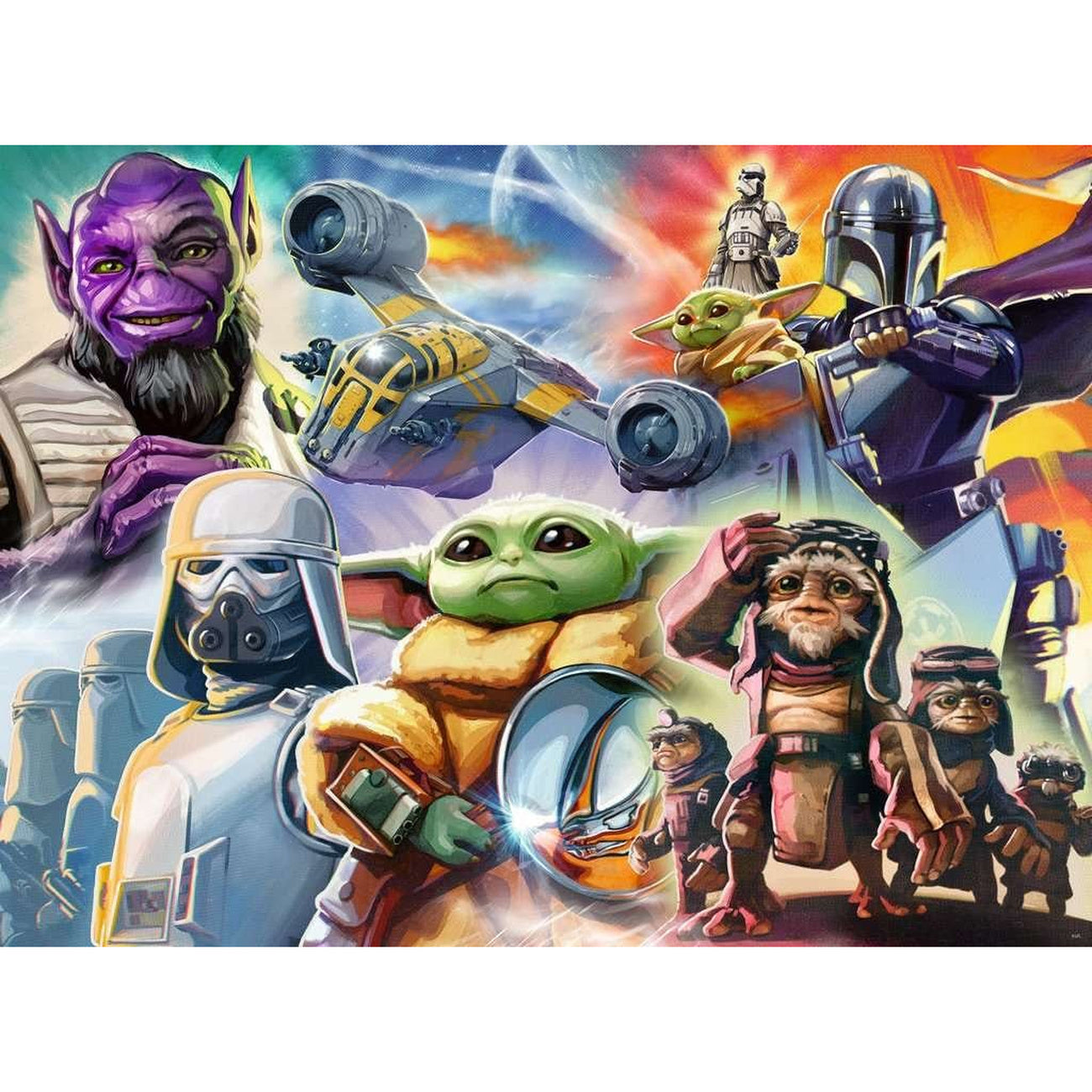 Productafbeelding The Mandalorian en Grogu puzzel (500 stukjes)