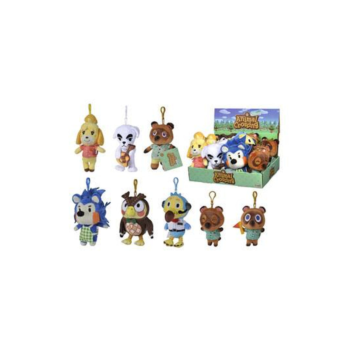 Productafbeelding Animal Crossing Pluchen Sleutelhanger Residents 15 cm Assortiment (12)