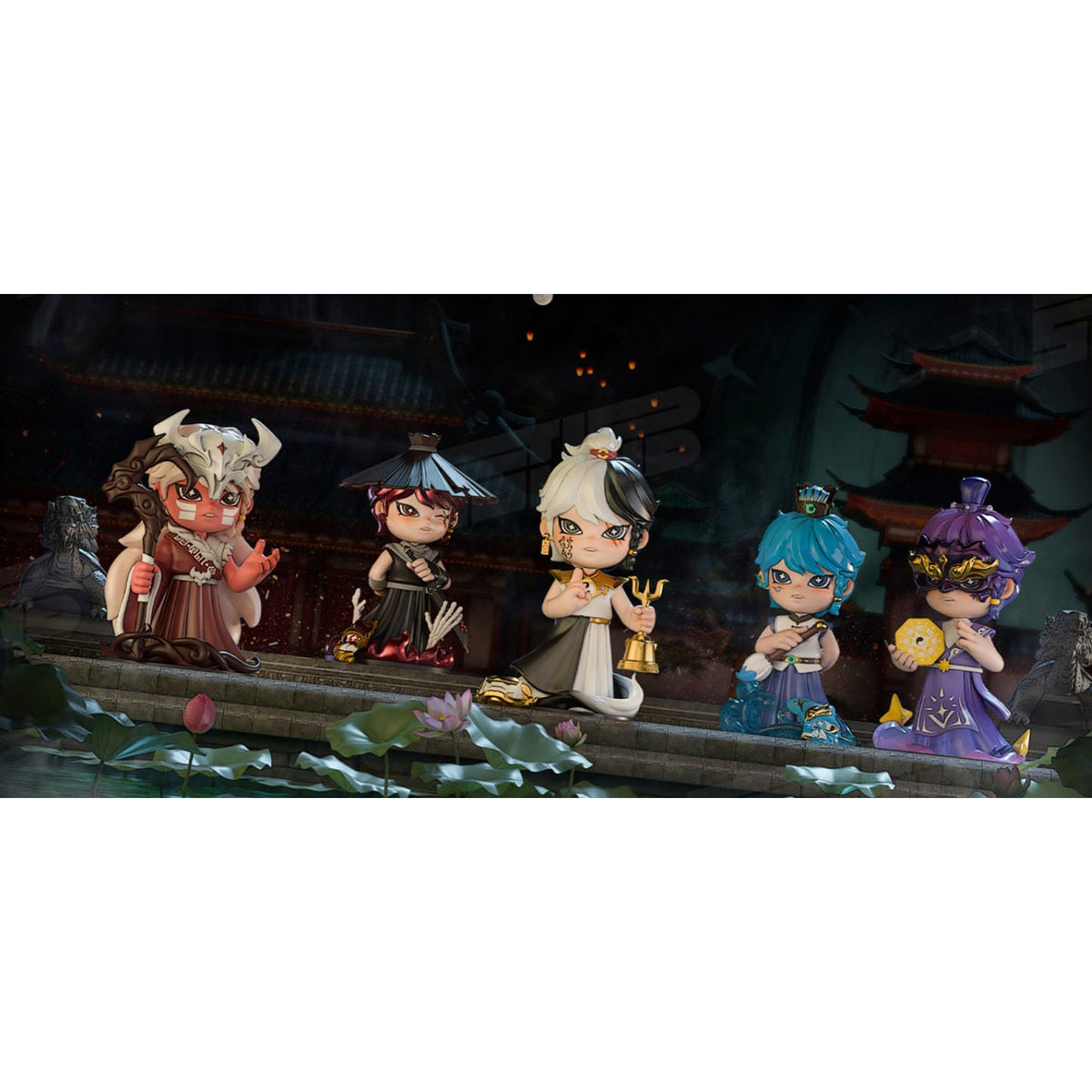 Productafbeelding Original Character Verzamel Figuren Huozai Wusheng Group Portrait Series 8 cm assortiment (6)