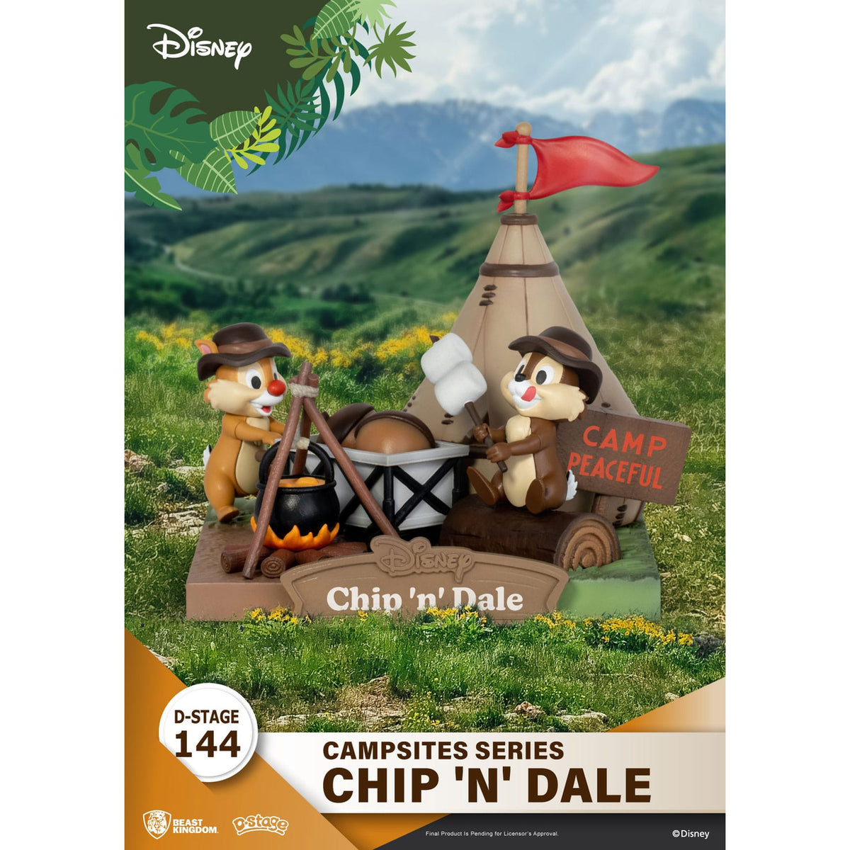 Productafbeelding Disney D-Stage Campsite Series PVC Diorama Chip & Dale 10 cm
