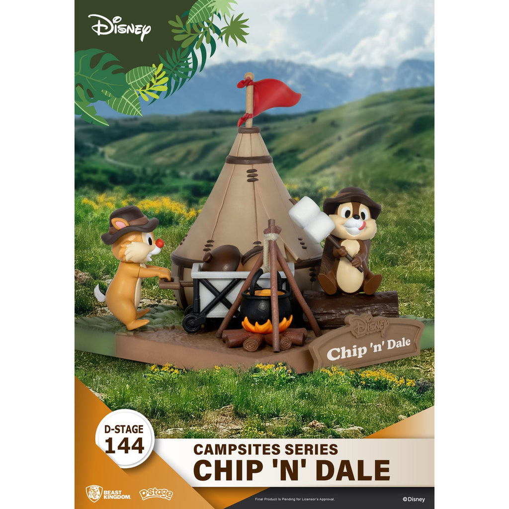 Productafbeelding Disney D-Stage Campsite Series PVC Diorama Chip & Dale 10 cm