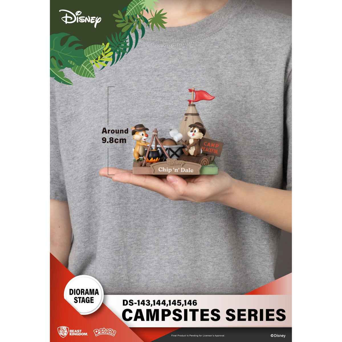 Productafbeelding Disney D-Stage Campsite Series PVC Diorama Chip & Dale 10 cm