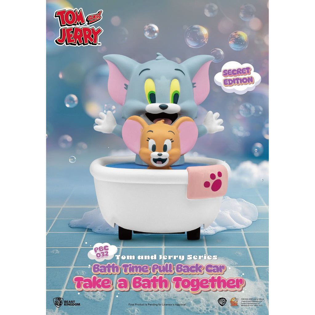 Productafbeelding Tom & Jerry Pull Back Car Series Trekspeelauto’s Bath Time Blind Box 6-pack