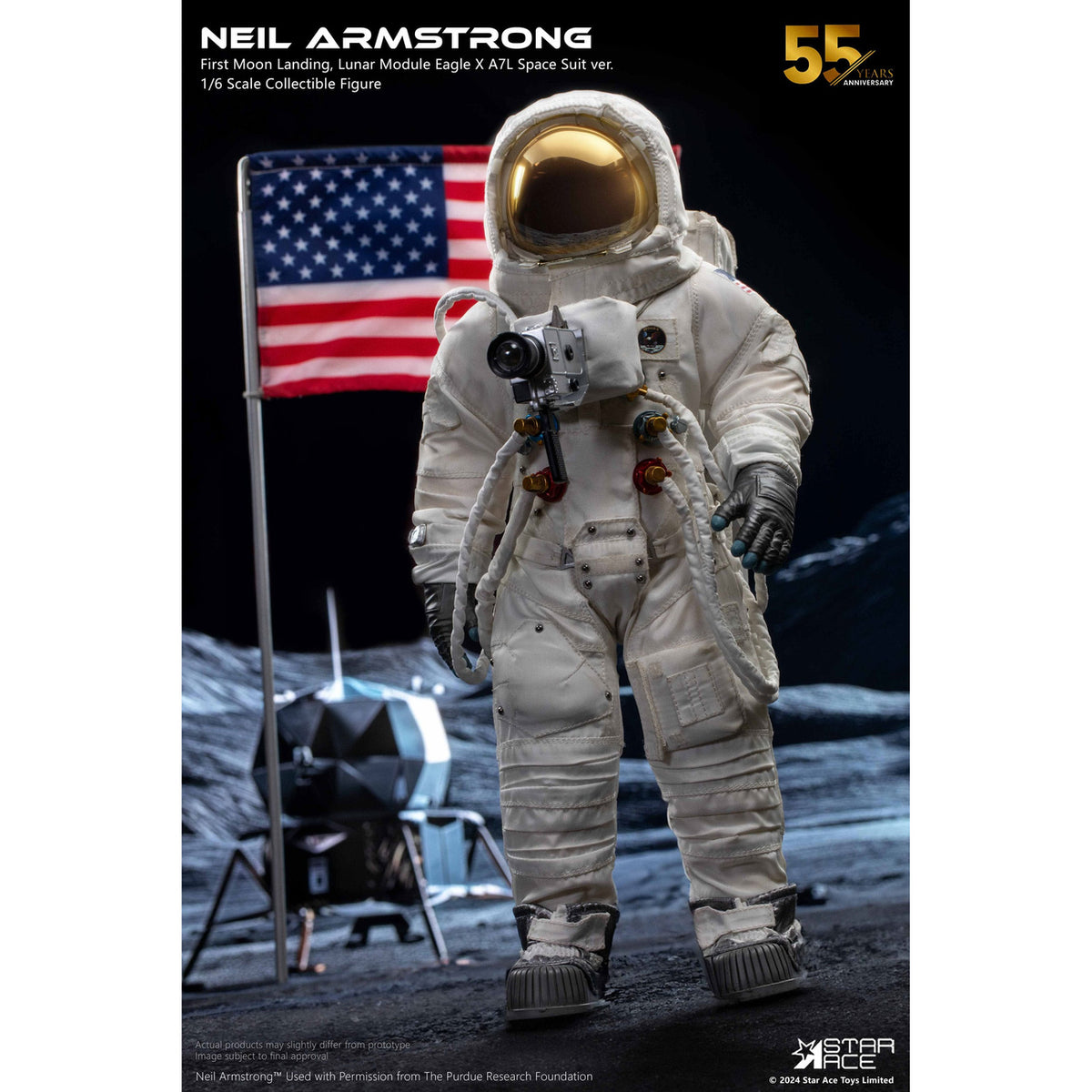 Productafbeelding Neil Armstrong Actiefiguur 1/6 Neil Armstrong Deluxe Versie 30 cm