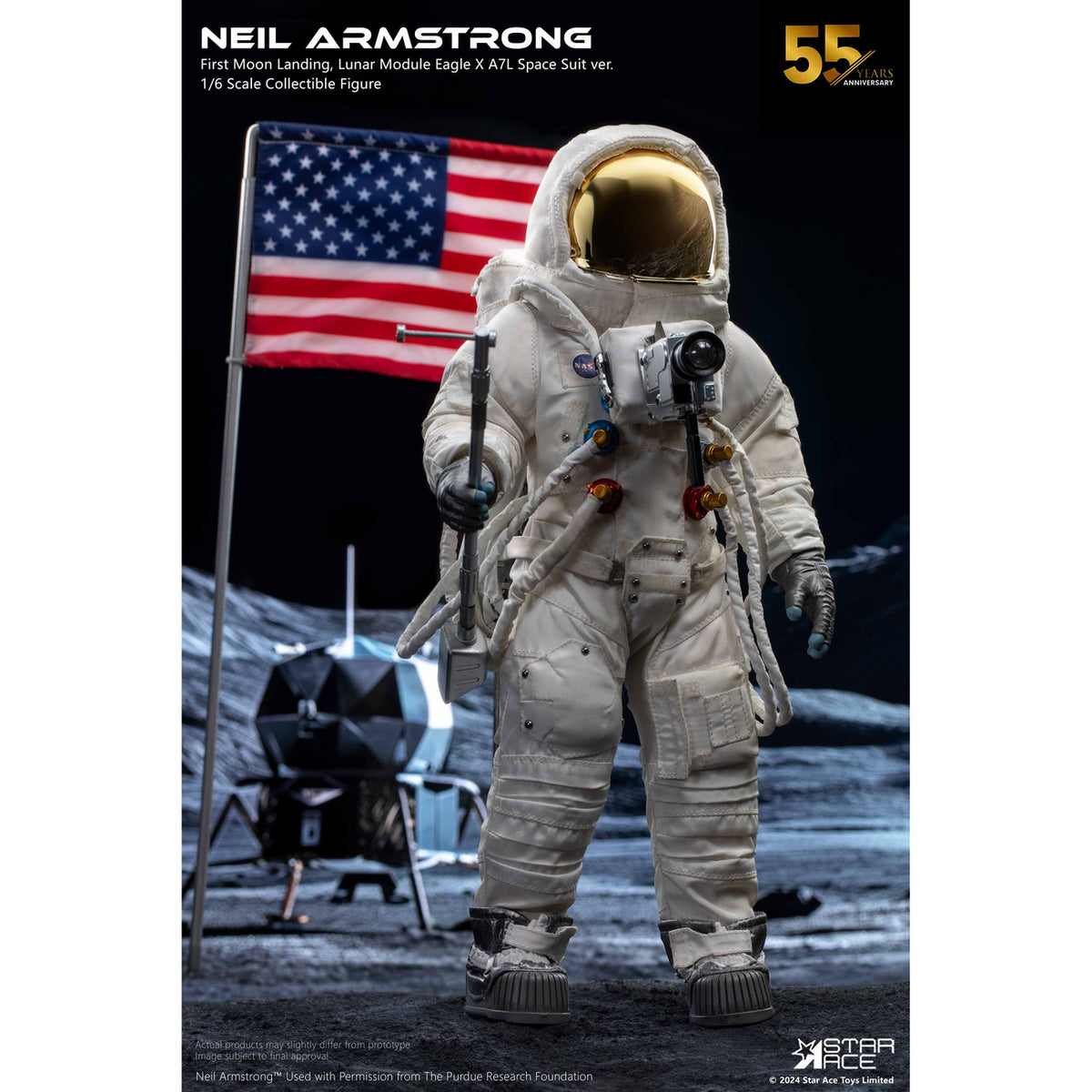 Productafbeelding Neil Armstrong Actiefiguur 1/6 Neil Armstrong Deluxe Versie 30 cm