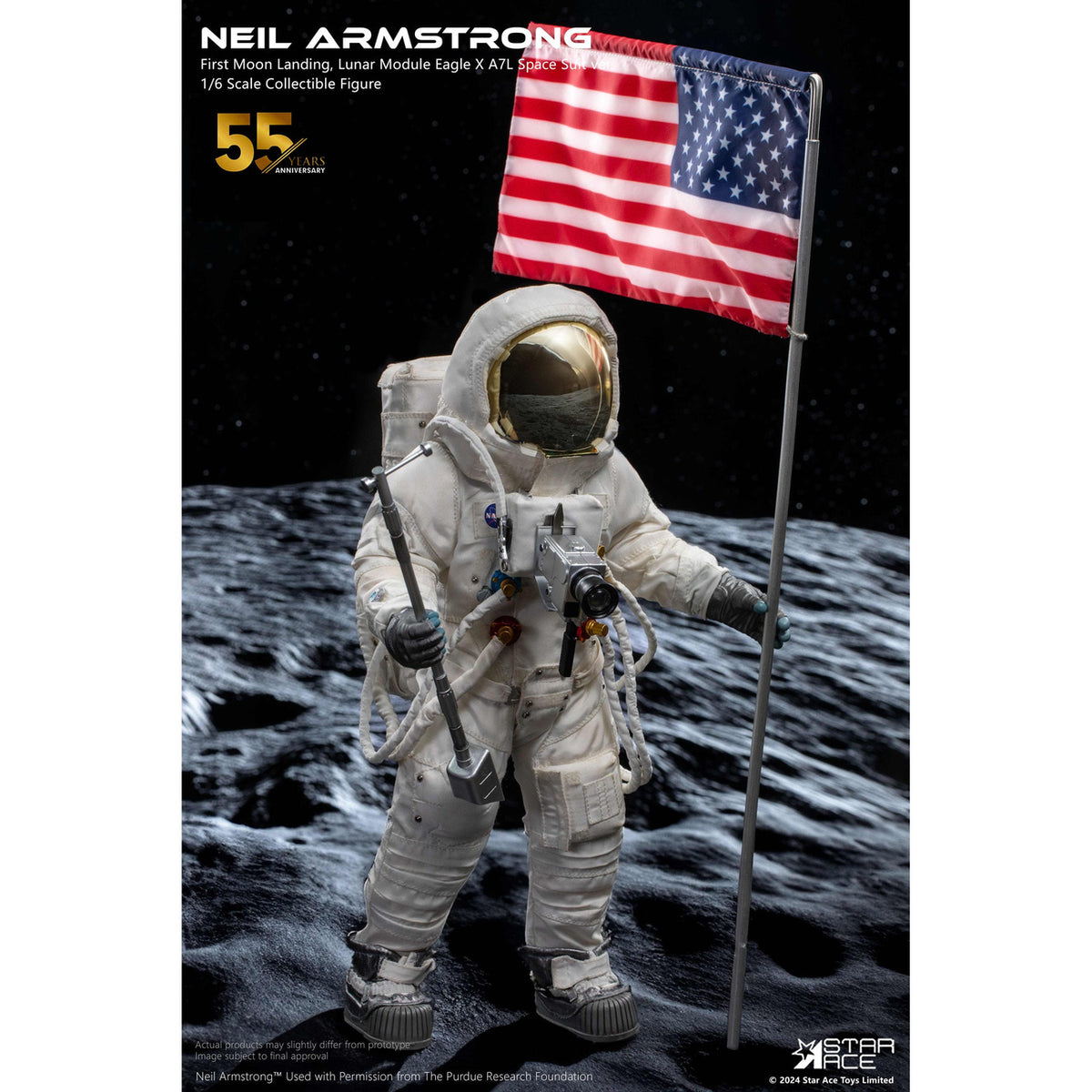Productafbeelding Neil Armstrong Actiefiguur 1/6 Neil Armstrong Deluxe Versie 30 cm