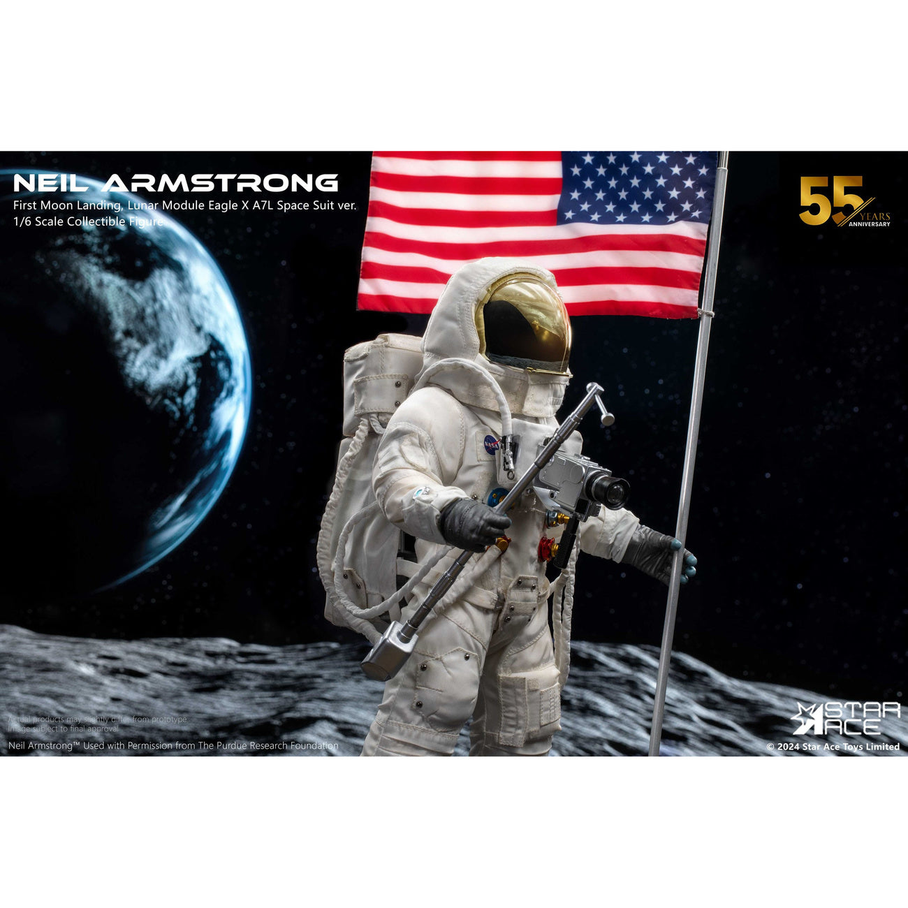 Productafbeelding Neil Armstrong Actiefiguur 1/6 Neil Armstrong Deluxe Versie 30 cm