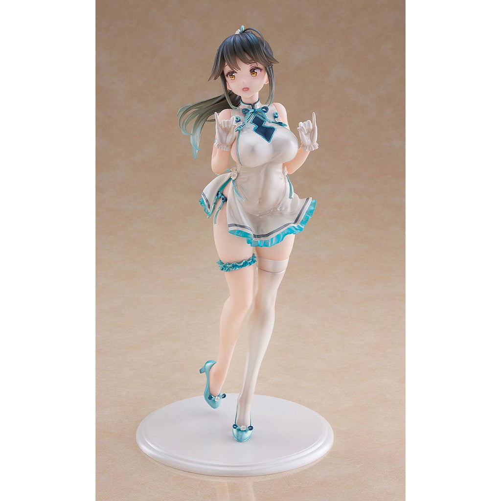 Productafbeelding Avian Romance Pink Label 5 PVC Statue 1/6 Ponytail Girl: Qipao 29 cm
