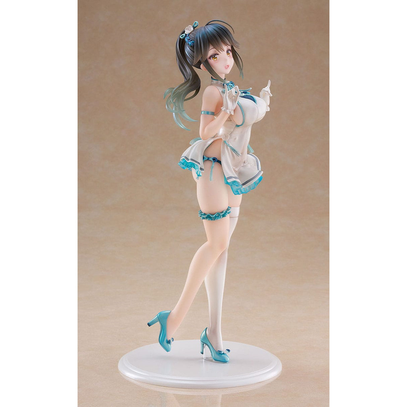 Productafbeelding Avian Romance Pink Label 5 PVC Statue 1/6 Ponytail Girl: Qipao 29 cm