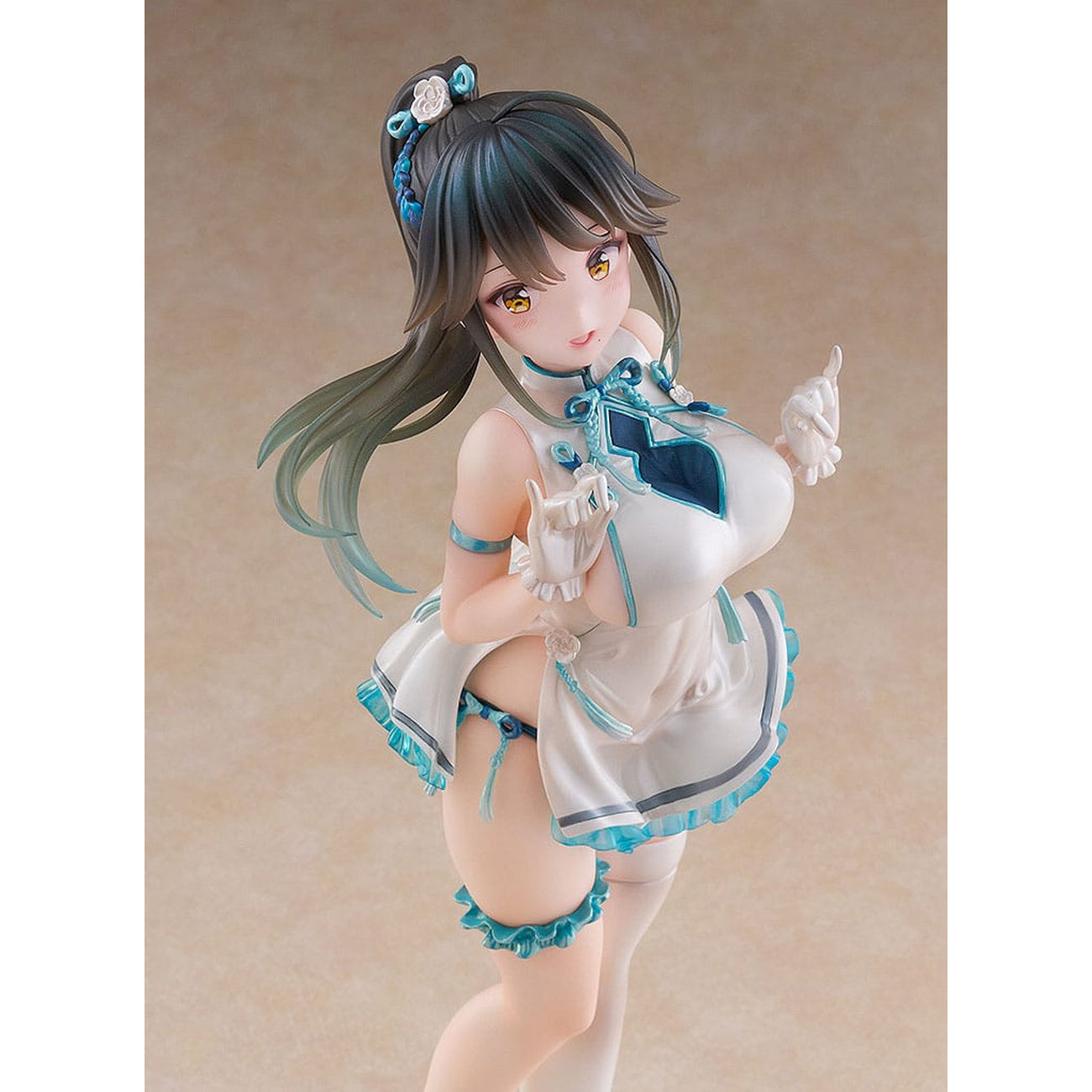 Productafbeelding Avian Romance Pink Label 5 PVC Statue 1/6 Ponytail Girl: Qipao 29 cm