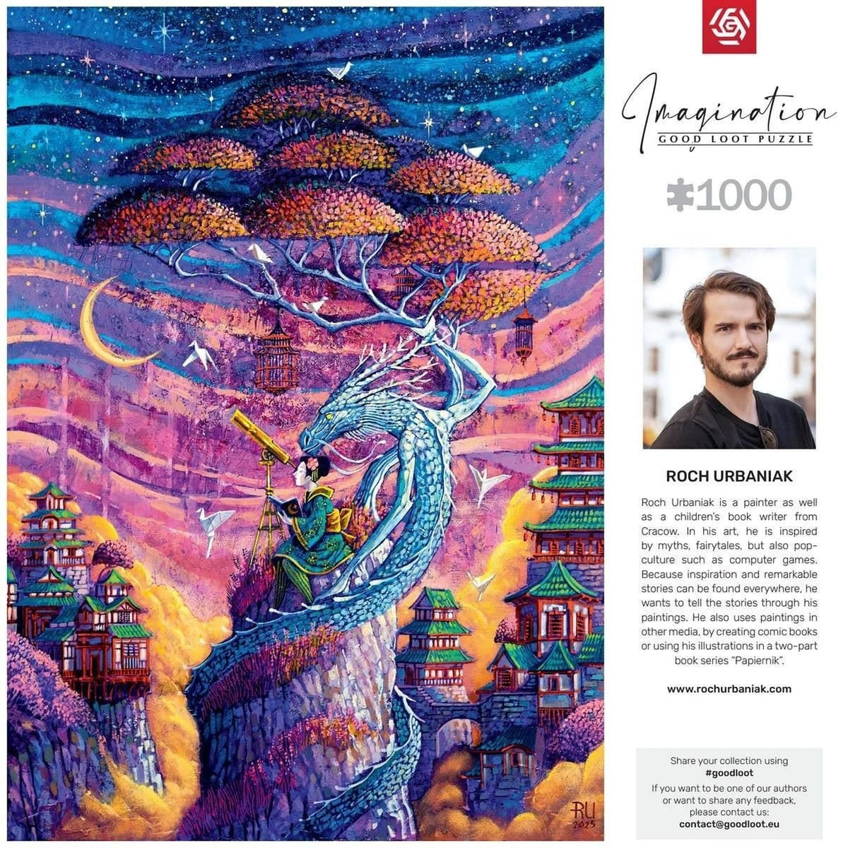 Productafbeelding Imagination Series Puzzle Roch Urbaniak Sakura i Ryu (1000 stukjes)