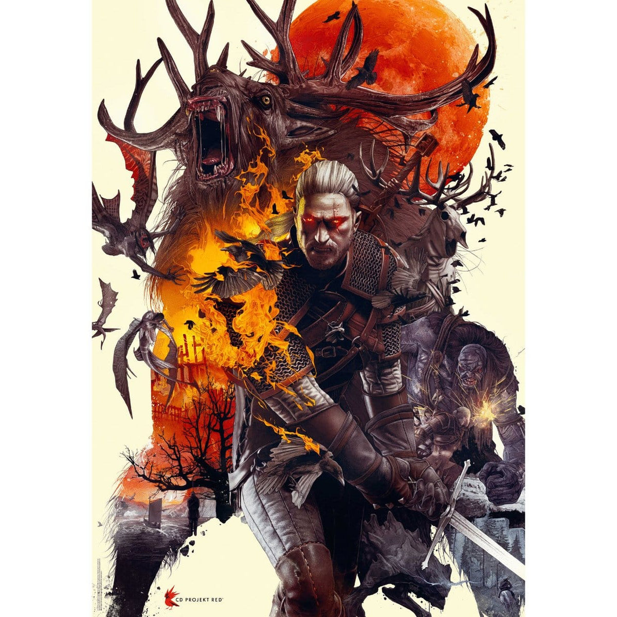 Productafbeelding The Witcher Puzzle Monsters (1000 stukjes)