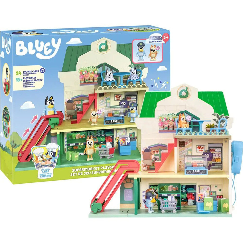 Productafbeelding Bluey Minifiguren Speelset Bluey Let's Play Chef Supermarkt