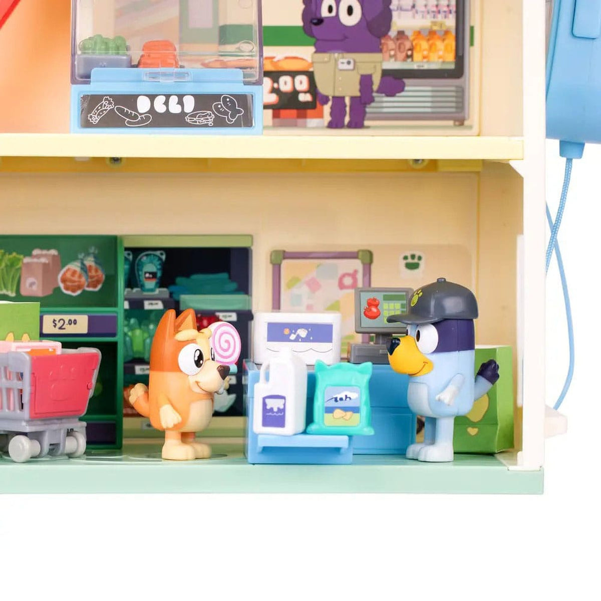 Productafbeelding Bluey Minifiguren Speelset Bluey Let's Play Chef Supermarkt